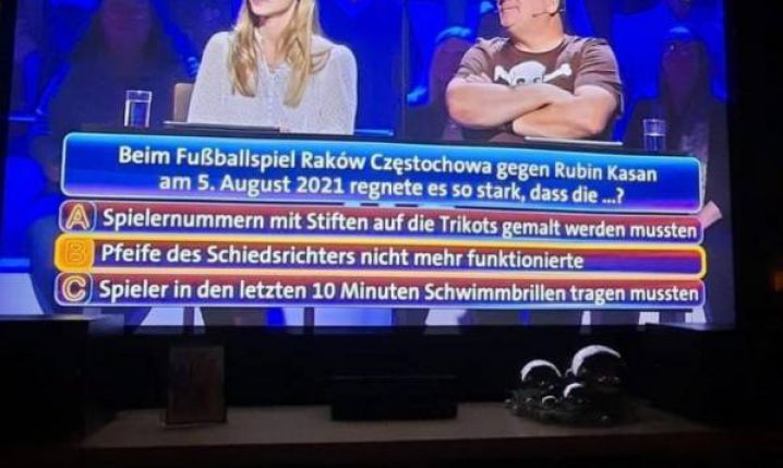 Pytanie o Raków Częstochowa w... niemieckim teleturnieju! :D